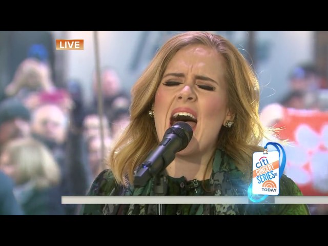 Adele   Million Years Ago Live on The TODAY Show 2015 class=