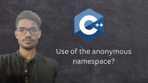 use of anonymous namespace