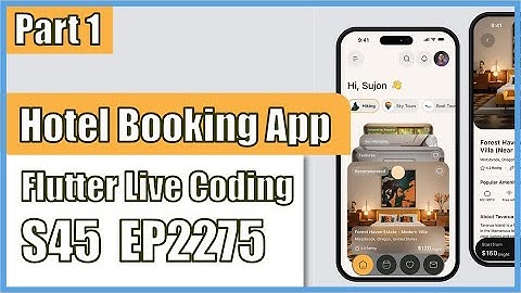 [Flutter] Flutter Live Coding EP2275 (Hotel Booking App UI Part 1)