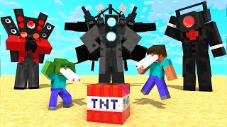 [ Lớp Học Quái Vật ] Titan Camera Man x Speaker Man Thử Nghiệm TNT  Minecraft Animation