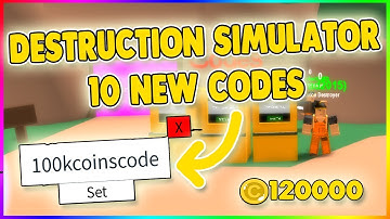 *10 NEW CODES* DESTRUCTION SIMULATOR CODES ROBLOX