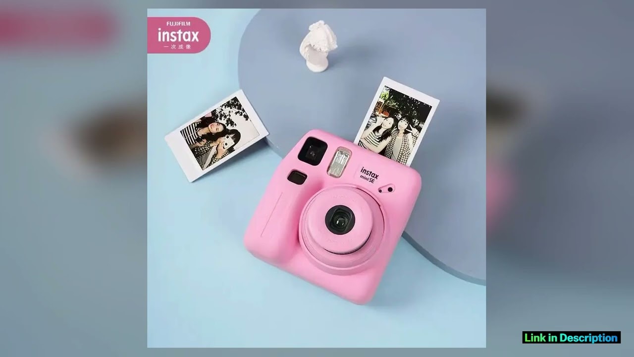 Original Fujifilm Instax Mini SE Instant Film Camera Autofocusing Wrist Strap Birthday Christmas