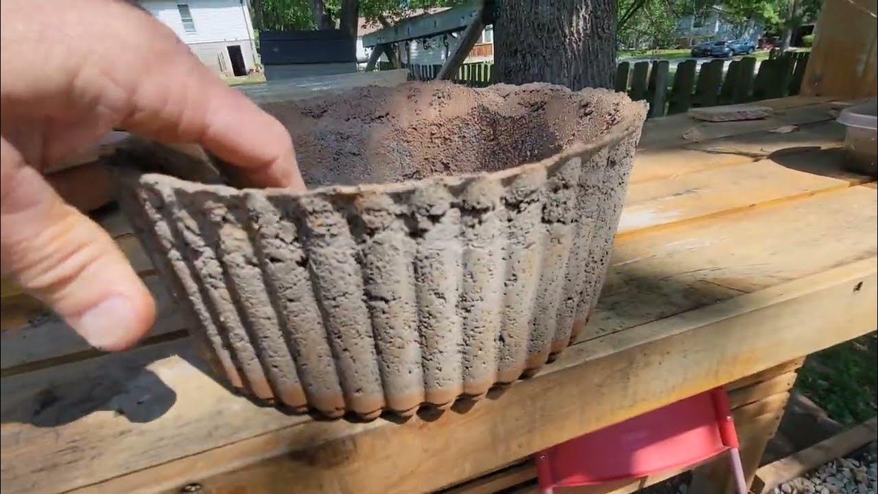 diy cement bonsai pots YouTube