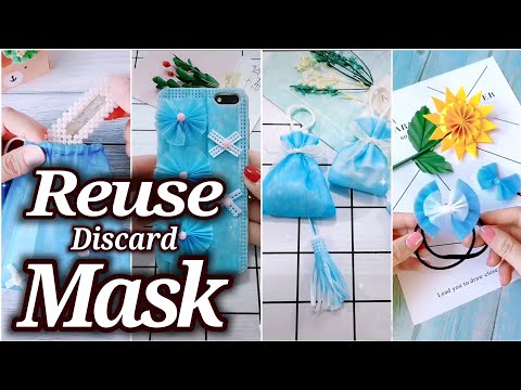 How to reuse disposable mask | DIY mask | Discard Mask ideas | のティックトック グッズ