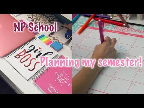 HOW TO PLAN OUT YOUR SEMESTER! | GRAD SCHOOL