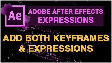 HOW TO ADD AFTER EFFECTS EXPRESSIONS AND KEY-FRAMES AT THE SAME TIME