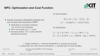 Occupant-Oriented Economic Model Predictive Control for Demand Response in Buildings