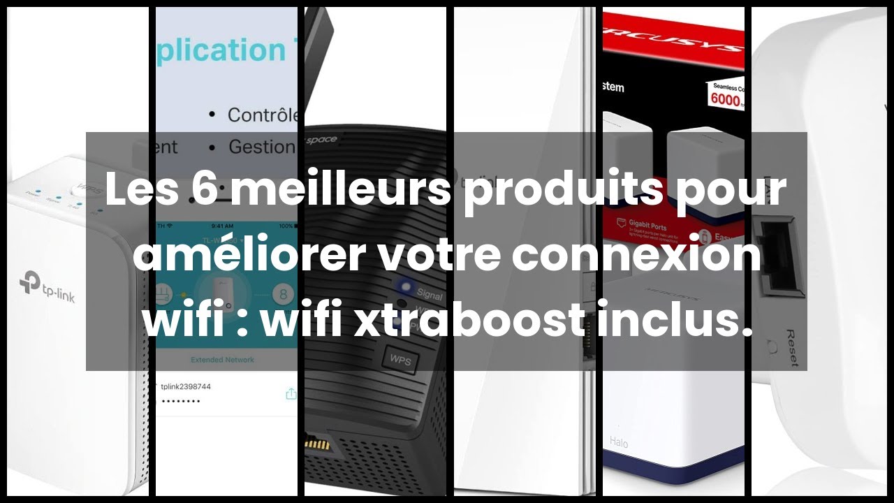 Répéteur WiFi 6 Mesh TP-Link RE700X - AX3000, jusqu'à 150 m², 1 Port  Ethernet Gigabit –