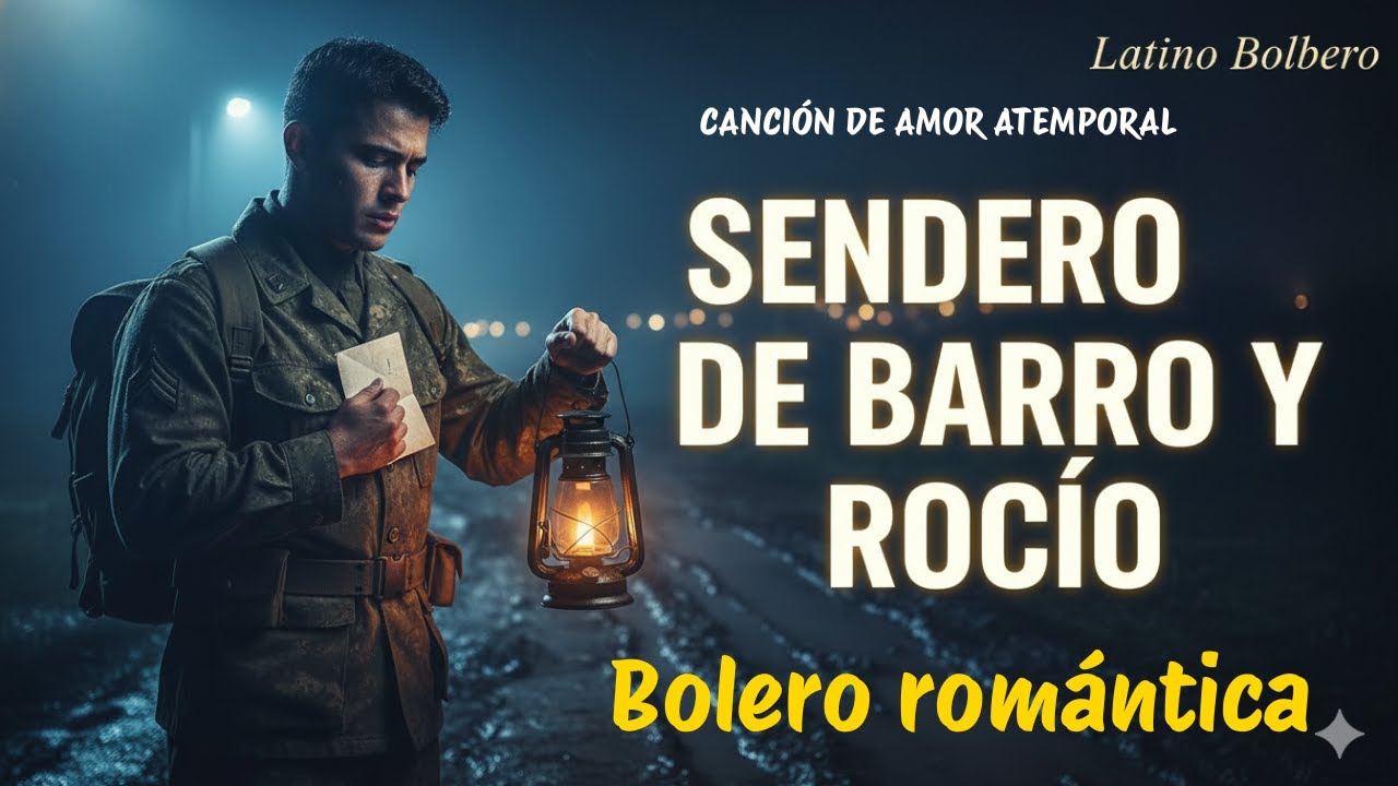SENDERO DE BARRO Y ROCÍO | Bolero Romántico Español (Letra) | Latino Bolero