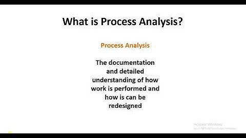 Process Analysis & Six sigma Process Improvement model