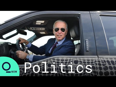 Biden Takes Spin in Ford’s Electric F-150 During Visit to Dearborn, Michigan