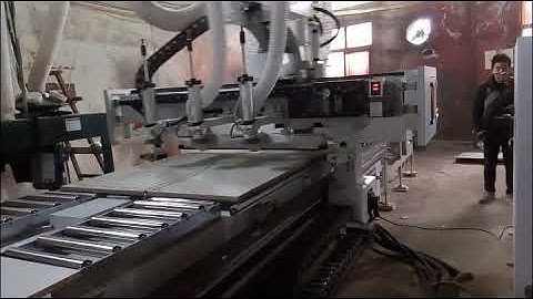 SANGE Automatic labeling+auto loading and unloading cnc ,you can check.