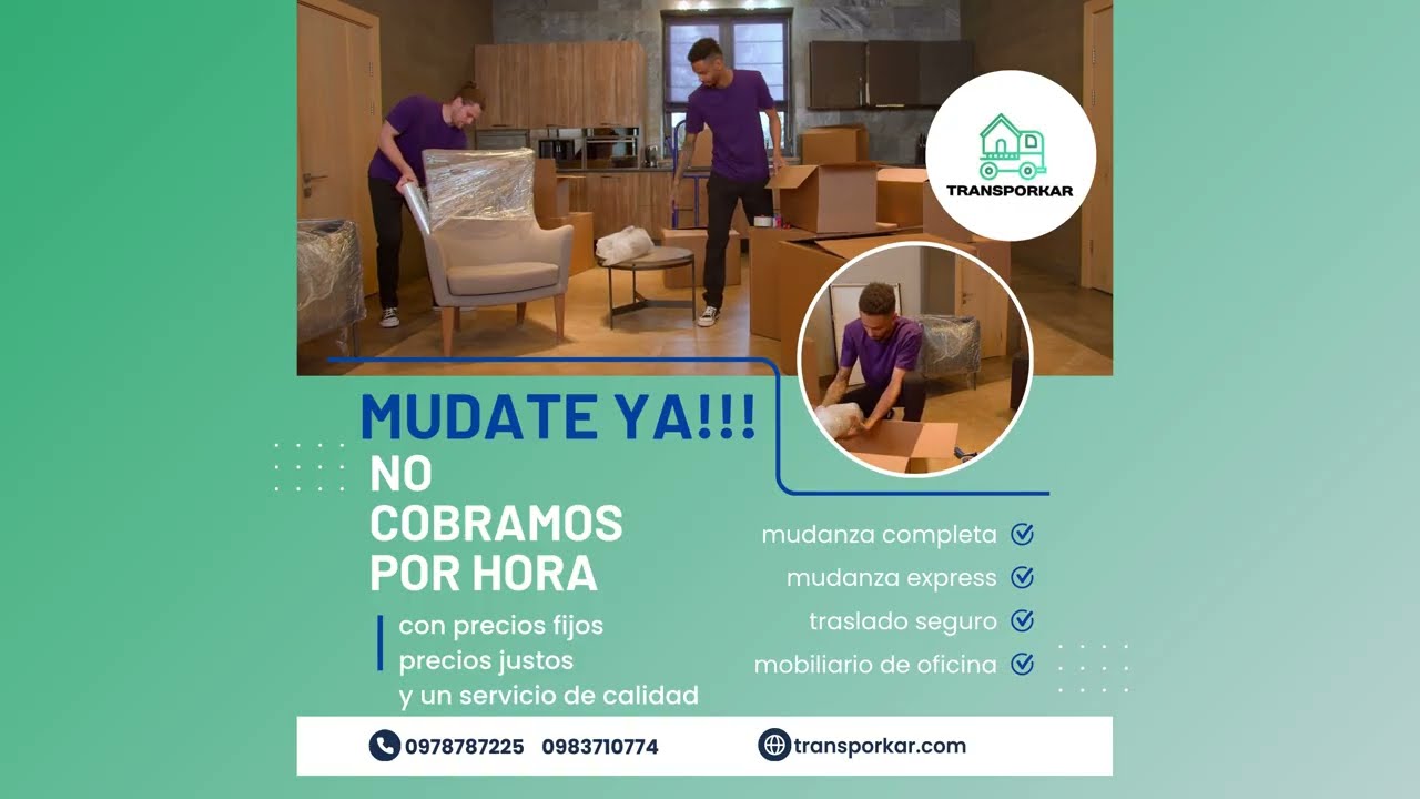 NO COBRAMOS POR HORA EN TU MUDANZA