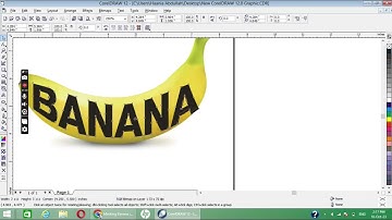 Corel Banana Masking #Tutorial #Coreldraw #Design #Designing #Fruit #bigBanana #respect