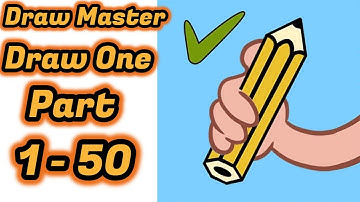Draw Master - Draw One Part - DOP Puzzle Game All Levels 1-50 Gameplay Walkthrough | (IOS - Android)
