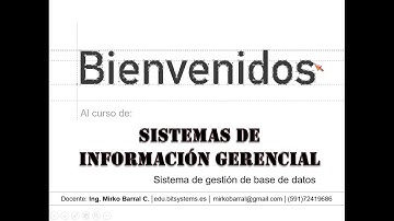 Sistemas de información gerencial - Sistemas de Gestion de Bases de Datos