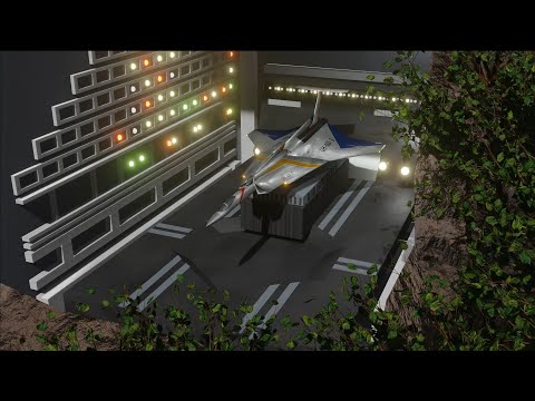【3DCG】ウルトラホーク１号　発進
