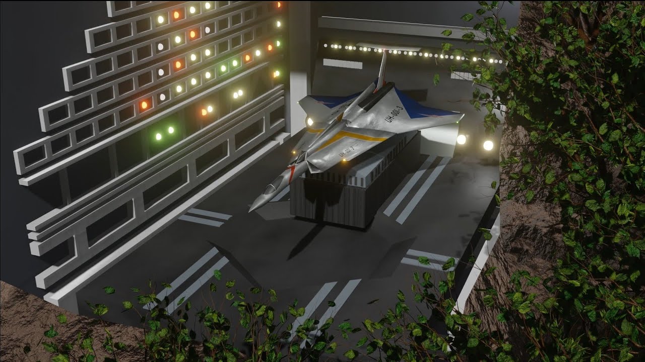 【3DCG】ウルトラホーク１号　発進