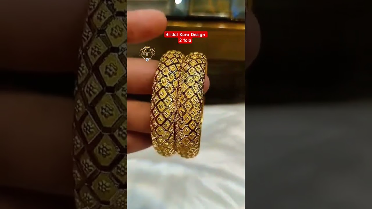 Bridal Kara set Design in Gold | Azlan Jewllers 