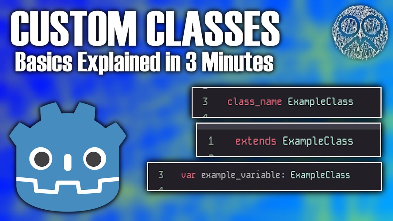 Основы пользовательских классов в Godot 4: объяснение менее чем за 3 минуты.