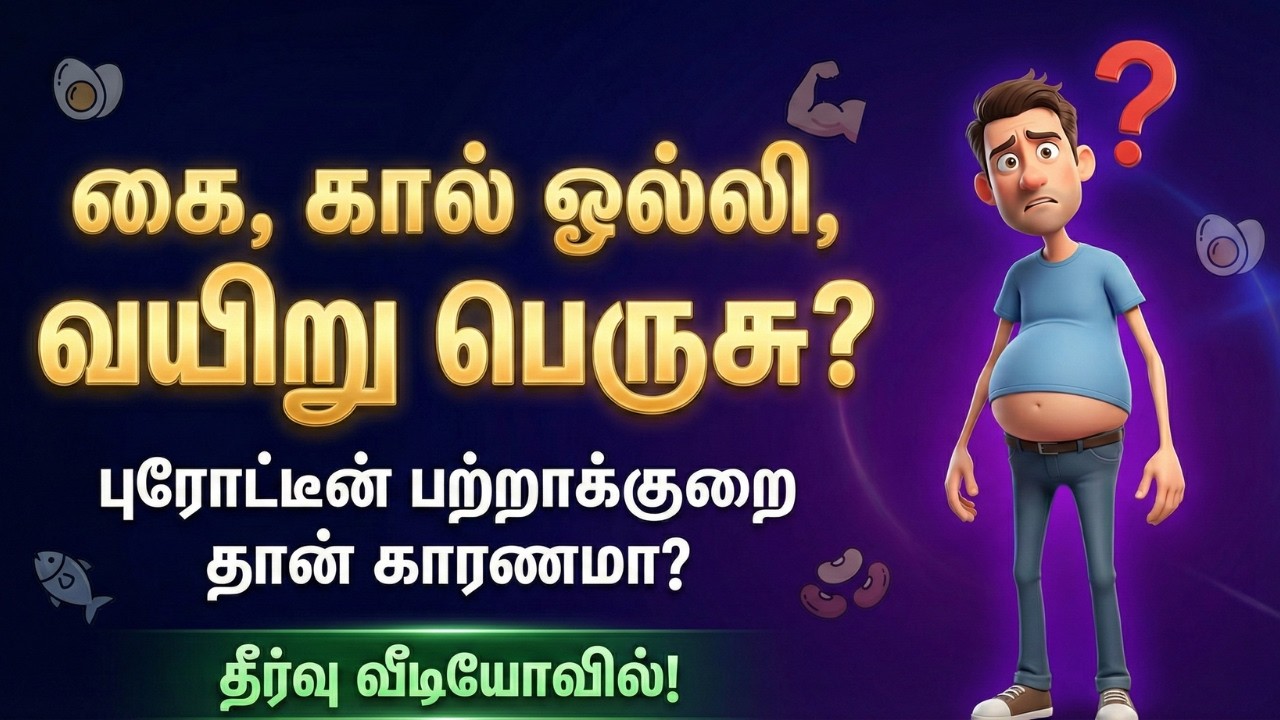 கை கால் ஒல்லியா, தொப்பை மட்டும் பெருசா இருக்கா? இதுதான் காரணம்! | Skinny Fat & Protein Deficiency