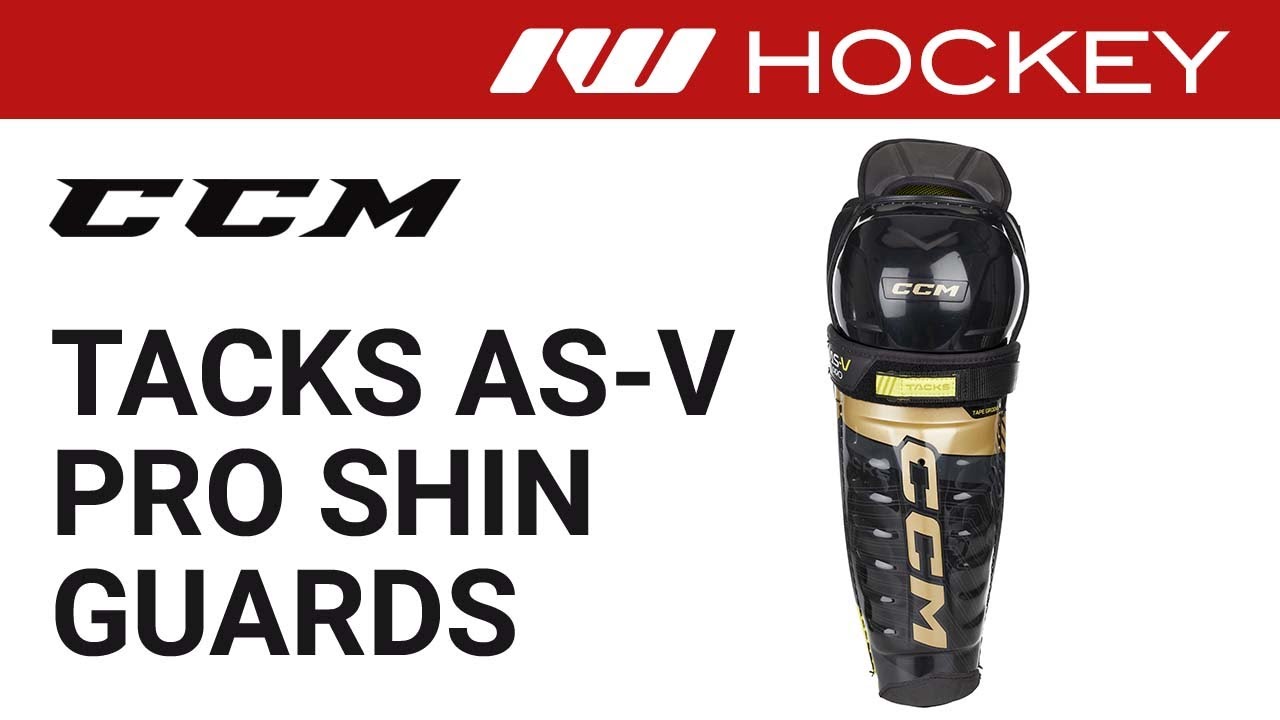 CCM TACKS AS-V PRO Youth Ice Hockey Shin Guards