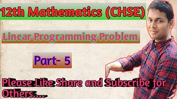 Linear Programming Problem -Ex - 3(a) Question no 1-4