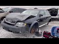 Junkyard C5 A6 Allroad struts removal coil spring conversion ￼arnott bilstein air ￼Suspension￼ 2.7t