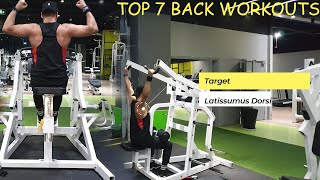 7 تمارين لعضلة الظهر/  EXERCISES TO BUILD A WIDE V-TAPERED BACK | ADD THESE TO YOUR ROUTINE