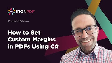 How to set Custom Margins in PDFs C# | IronPDF