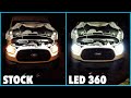 2015 Ford Transit 350 - AMAZING RESULTS Upgrading to LED 360 light bulbs headlights