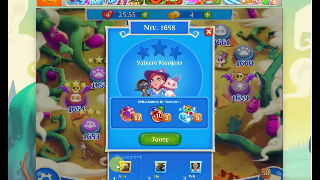 Bubble Witch Saga 2-Level 1658 - YouTube