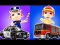 Polícia e Bombeiro + Coleção | Desenho animado para crianças | Dolly e Amigos | 🚒🚓