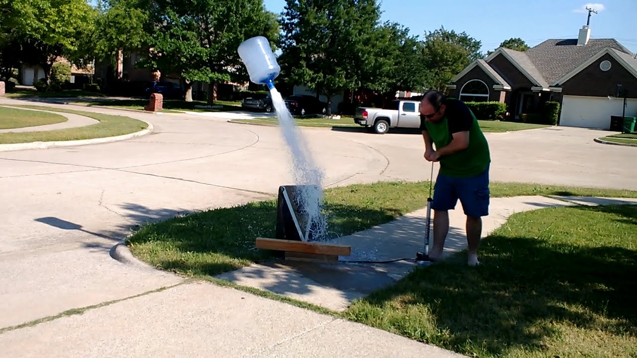 WATER ROCKET + 5 GALLON ATTEMPT - YouTube