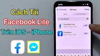 Cách tải Facebook Lite cho iPhone - Tải Messenger Lite iOS iPhone / Mới Nhất 2024 screenshot 4