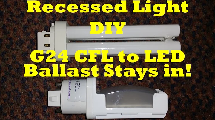 DIY Recessed G24 LED Conversion Ballast Stays In! PL Conversion CFL 13 18 26 32 42 Watt Compatible