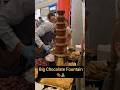 नाश्ता तैयार है सर/ Chocolate Fountain 🍫⛲️ #shortsfeed #chocolatefountain #shortsfeed #nasta #short
