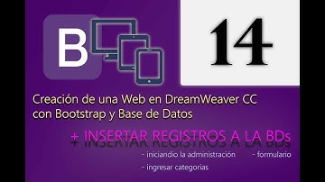 Cap 14 - Creación de una web en DreamWeaver CC con Bootstrap y Base de Datos