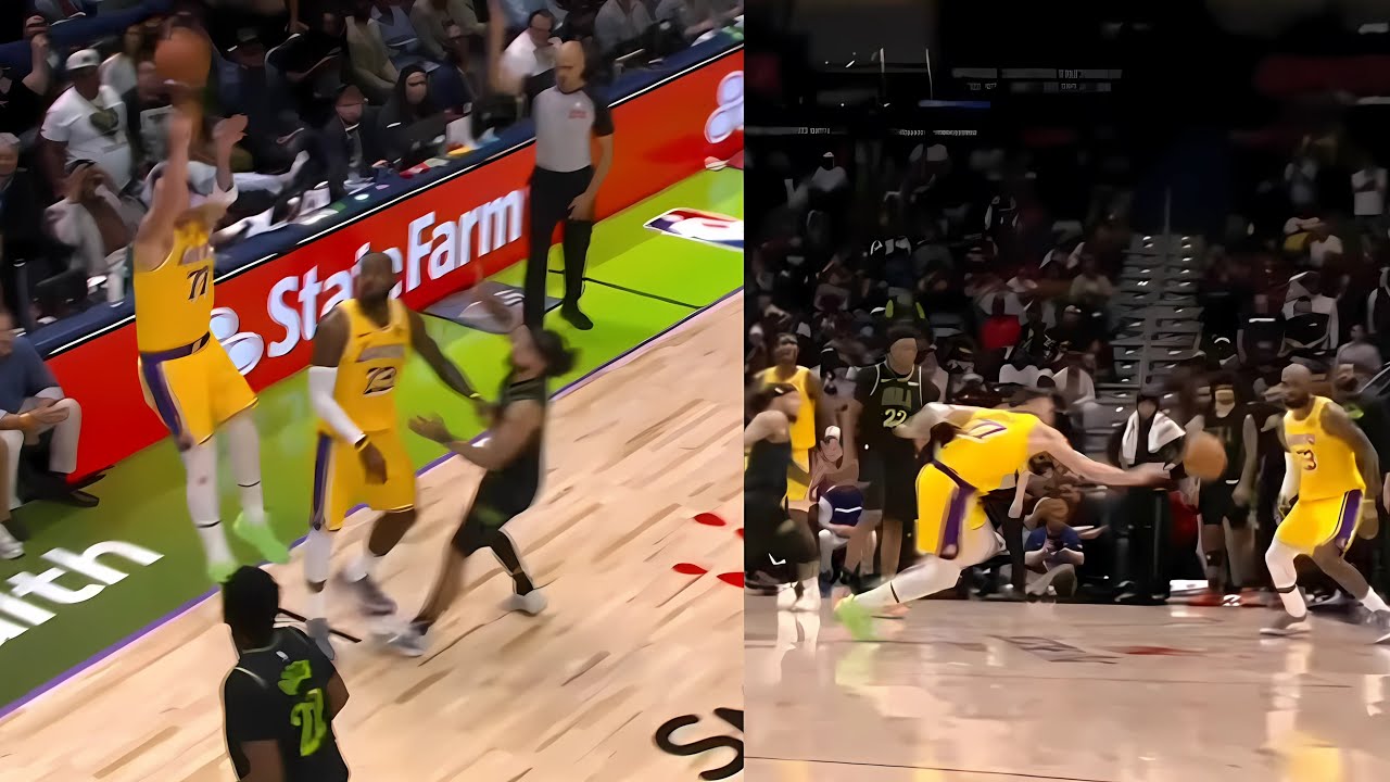 Luka Doncic CRAZY dagger 3 falling out of bounds to beat shot clock vs ...