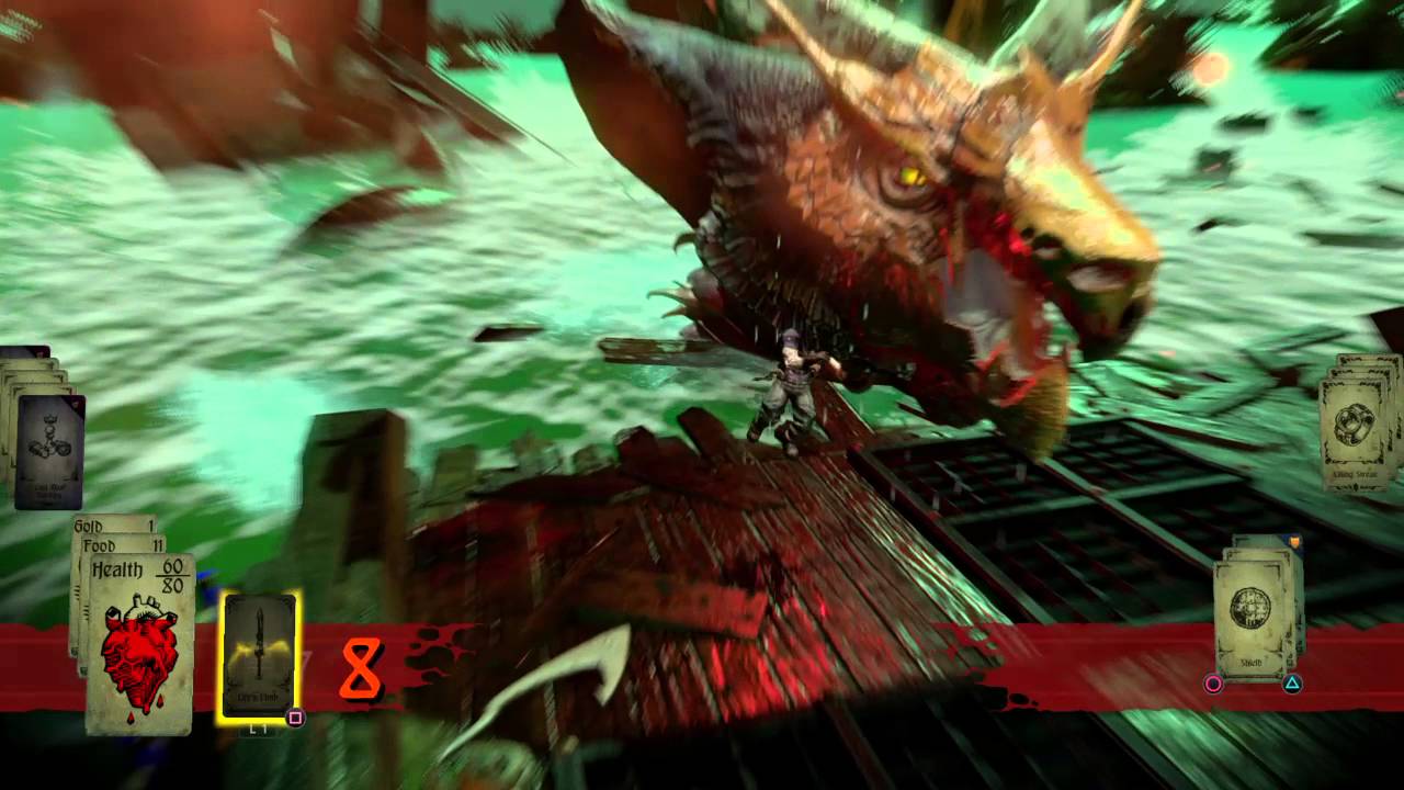 Hand of Fate (PS4) The Kraken (DLC boss) Hard Mode (Warlord) YouTube