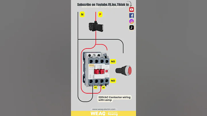 Contactor wiring | Selector switch | Contactor wiring with Lamp and Selector switch ! #contactor #ac
