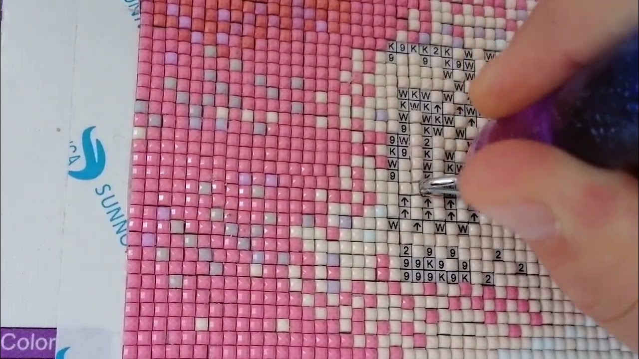 Diamond painting Mystery mit AB Steine 61/63