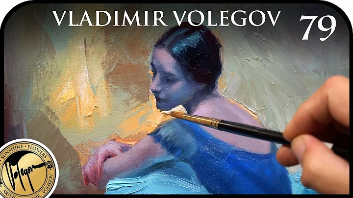 Fast oil on canvas painting of ballerina by Vladim...
