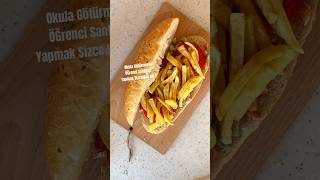 Okula Ürmelik Öğrenci Sandviçi Yapmak Sizce Kaç Dk?
