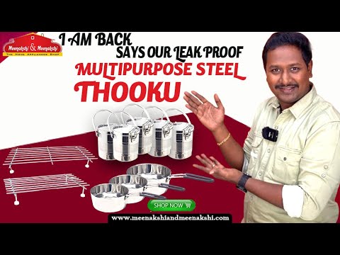 I Am back says our Leak proof Multipurpose Steel Thooku just buy this time