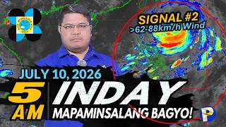 Bagyong INDAY Nananatiling Mabilis ang Pagkilos Kahit Bahagyang Humina