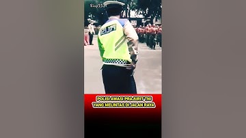 REAKSI POLISI MELIHAT PRAJURIT TNI #tni #bravo #tniad #polisi #tnipolri #shorts #siap55