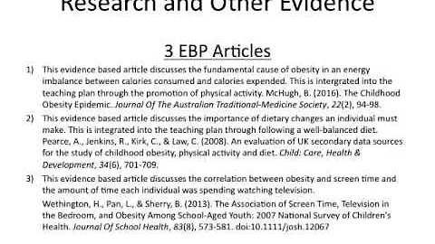 Community Health Promotion Presentation (Obesity)