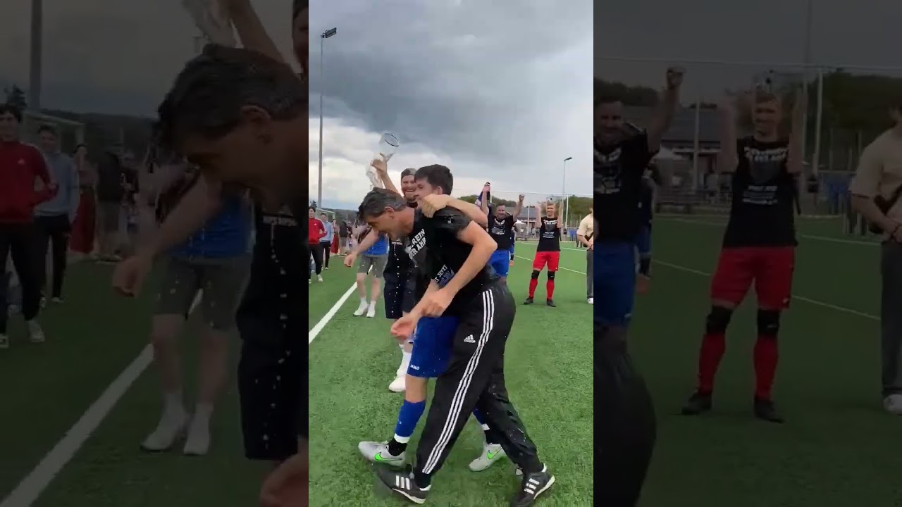 Bierdusche. Aufsteiger SC Bad Bodendorf. Mein Verein an der Ahr spielt jetzt Kreisliga A