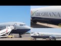 Ghana Airways Back? Air Ghana Boeing 737-400 plane lands safely in Accra Int. Airport